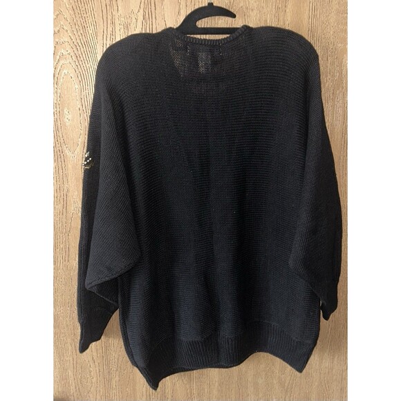 P A International VTG Retro Womens L Oversized  Holiday  Sweater Shoulder Pads - Picture 3 of 8